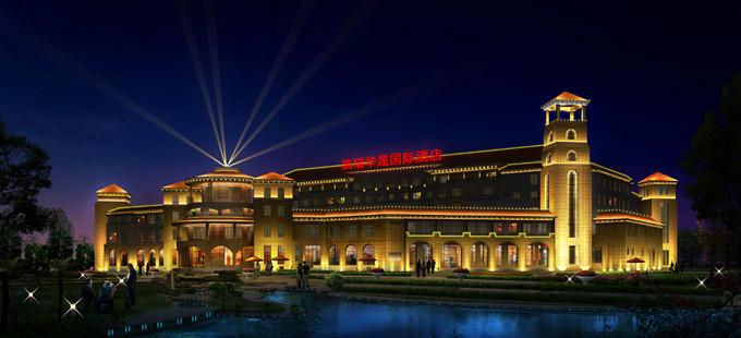 供应凯瑞华晟国际酒店景观照明工程楼体亮化道路广场照明照明工程