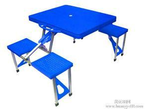 深圳市ABS折叠连体桌椅厂家供应ABS折叠连体桌椅 铝合金折叠桌椅 户外连体折叠桌椅