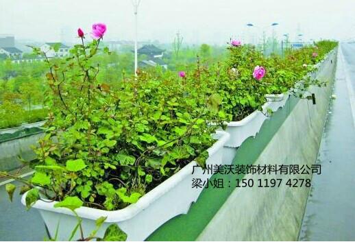 广州美沃玻璃钢公路花盆价格 创意绿花花盆 现代最新型花盆设计 价廉