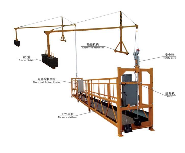 供应用于外墙施工的江西赣州喷涂电动吊篮