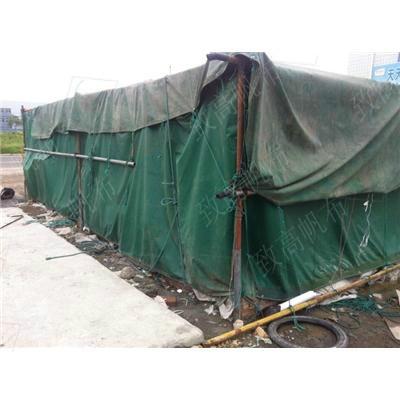 供应广东珠海涂塑布透明帆布制品折叠广告篷布养殖黑白格防雨布定制价格