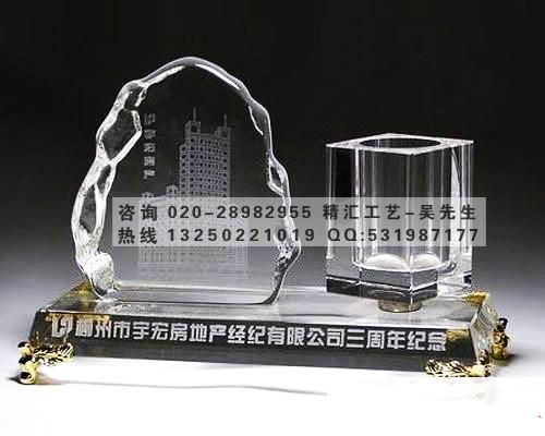 供应地产公司周年庆典纪念品，广州水晶办公礼品，赠送开发商纪念品图片
