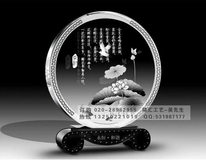 供应水晶镶嵌银币纪念品，水晶金银纪念币制作，福州水晶奖牌制作