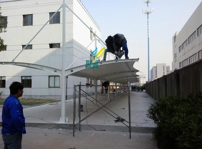 江苏省南京市南京大学体育馆膜结构自行车棚