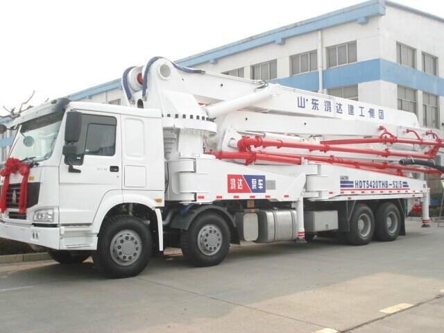 供应HDT5291THB臂架泵车 24米37米45米52米泵车报价图片