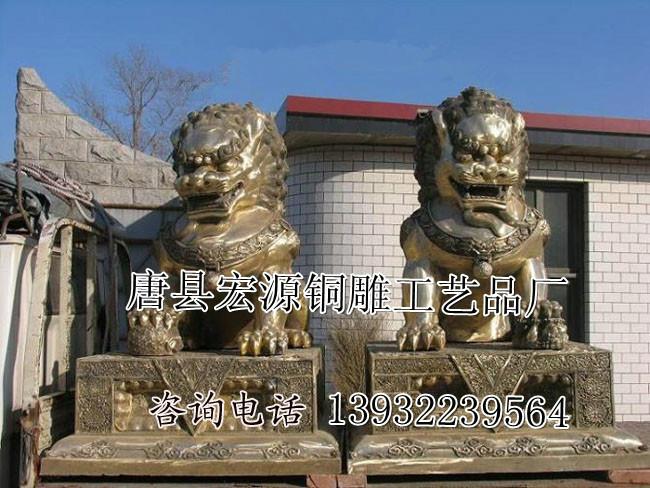 铸铜雕塑设计门狮