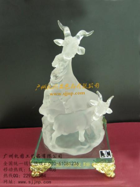 供应广州五羊礼品，广州水晶五羊模型，广州特色纪念品，广州五羊礼品图片