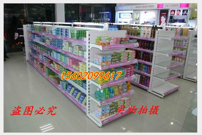 供应中心背板式货架 中小型货架  天津货架 超市货架 化妆品货架