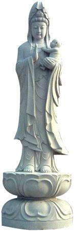 供应石雕送子观音菩萨释迦摩尼罗汉佛像石雕财神宗教雕塑