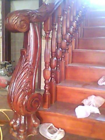 供应免漆橡木楼梯，上海免漆橡木楼梯，免漆橡木楼梯生产图片