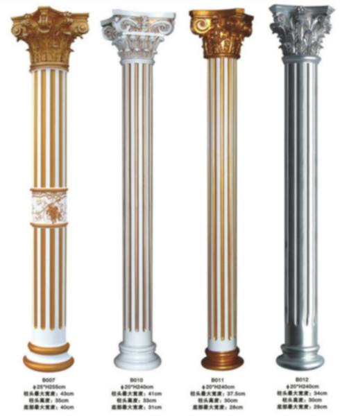 供应上海馨艺装饰欧式仿大理石玻璃钢罗马柱B006可定制颜色尺寸