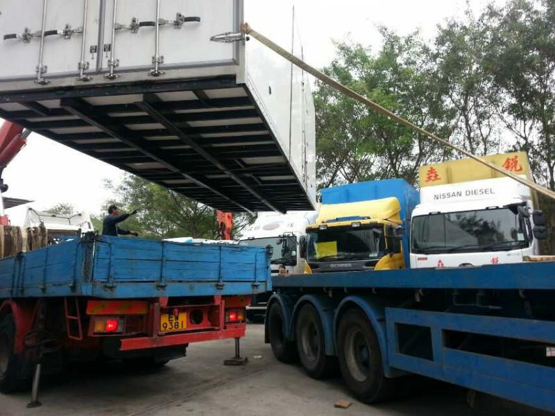 供应中港平板车运输国内到香港大件货物