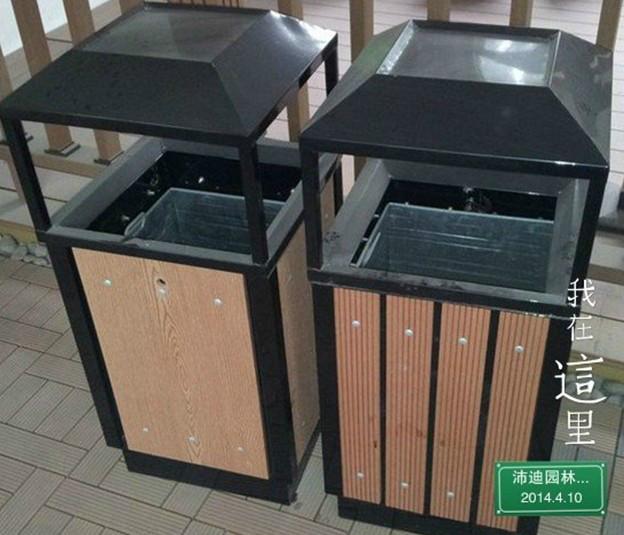 广西柳州高端垃圾桶塑木垃圾箱批发批发