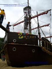 重庆安全地垫,重庆创意儿童海盗船滑梯设计定做, 重庆江津区大型儿童游乐海盗船