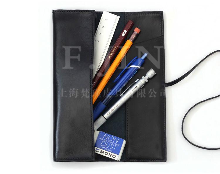 上海厂家 生产真皮商务笔袋 真皮笔袋 来图来样定制