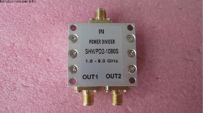 供应SHWPD2-1080S一分二射频功分器， 1-8GHz