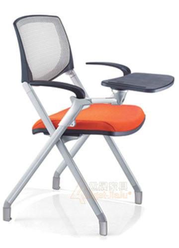 供应网布培训椅带写字板椅培训桌椅