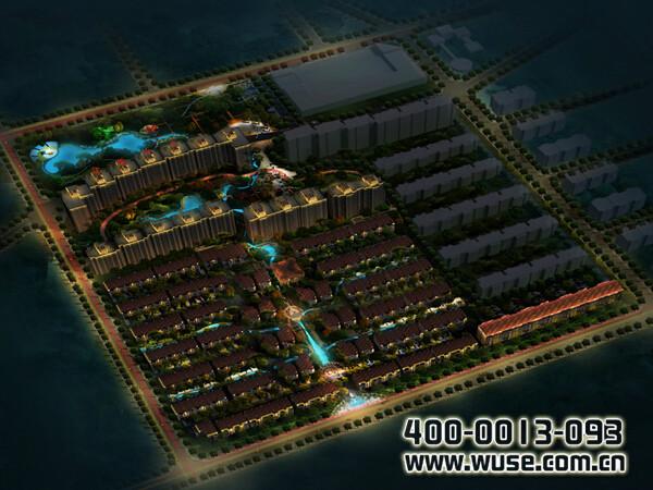 供应江南山水楼体亮化工程五色领先国际照明景观照明