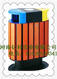 供应郑州钢木垃圾桶厂家价格低质量保证