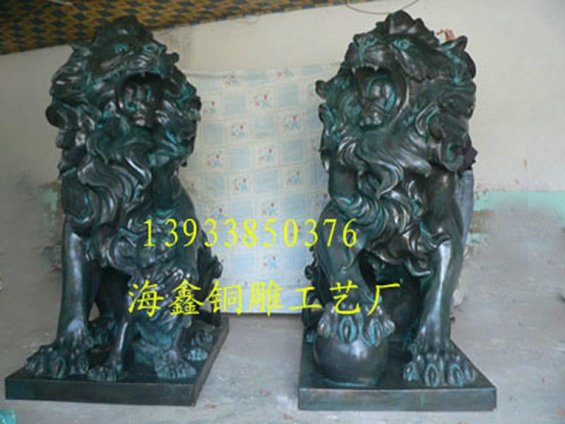 内蒙铜狮铜雕厂批发
