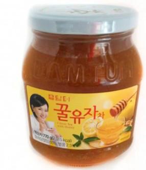 韩国柚子茶丹特牌蜂蜜柚子茶770g批发