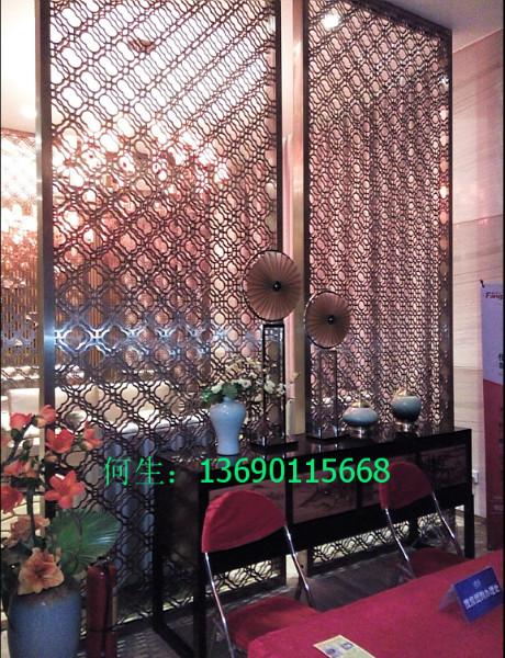 供应江西樟树欧式不锈钢屏风/大型餐厅钛金不锈钢屏风加工厂家图片