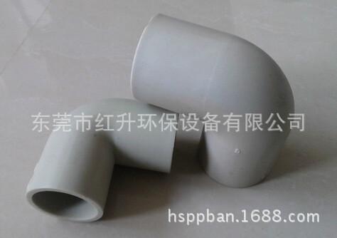 广东低价供应口径400mm的90度PP弯头,壁厚5mm90度塑料弯头
