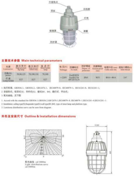 温州市BAD61防爆灯上海防爆灯厂家供应BAD61防爆灯上海防爆灯