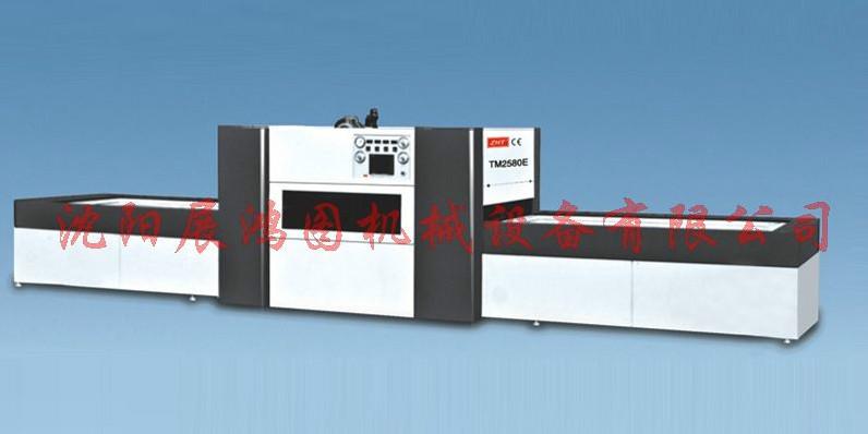 供应上海展鸿图多功能异形压机单面木皮PVC高光压膜机TM2580E