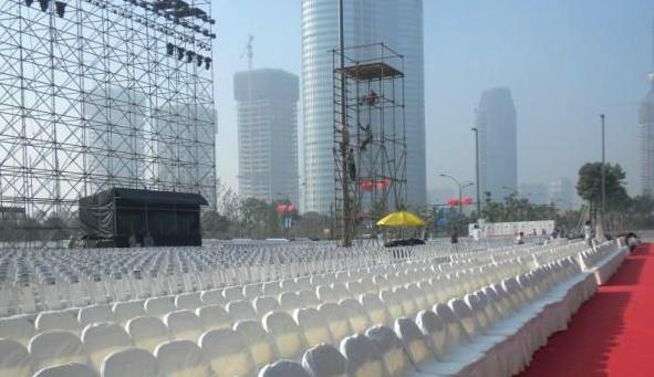 宁波大量桌子椅子出租租赁舞台灯光音响出租租赁图片