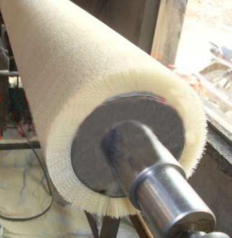 供应耐酸碱磨料丝毛刷辊优质机械清洗机毛刷可定制图片