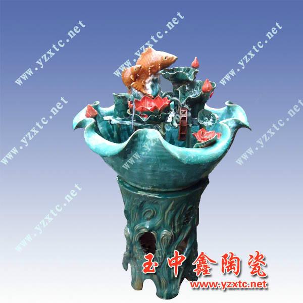 供应陶瓷雕塑喷泉图片景德镇陶瓷喷泉价格