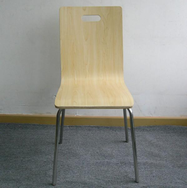 广东厂家供应批发肯德基餐椅 餐厅餐椅 不锈钢脚架曲木椅