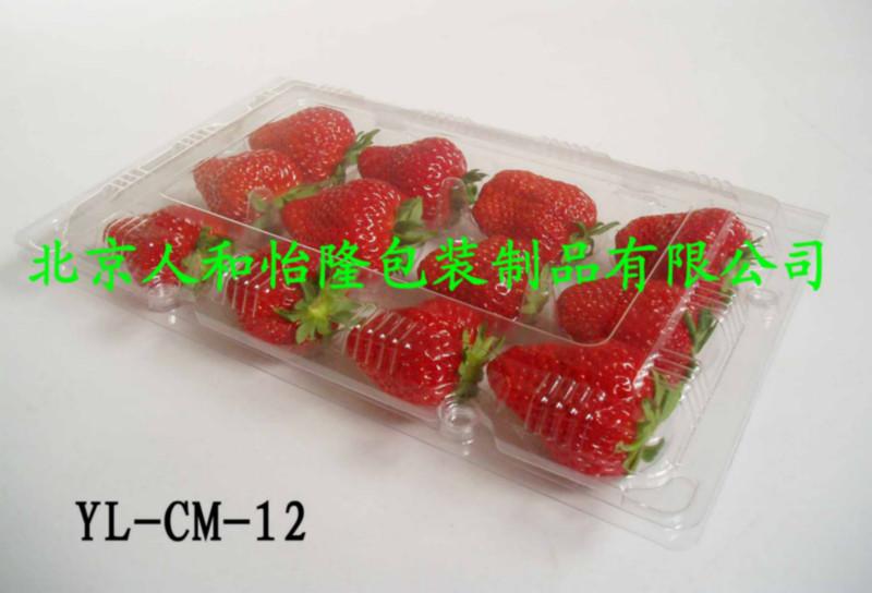 供应12枚PVC代扣草莓盒