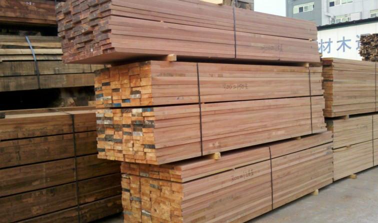 供应优质柳桉木板材，上海柳桉木板材，上海柳桉木加工厂家图片