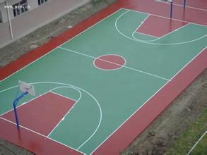 篮球场施工，塑胶篮球场建造批发