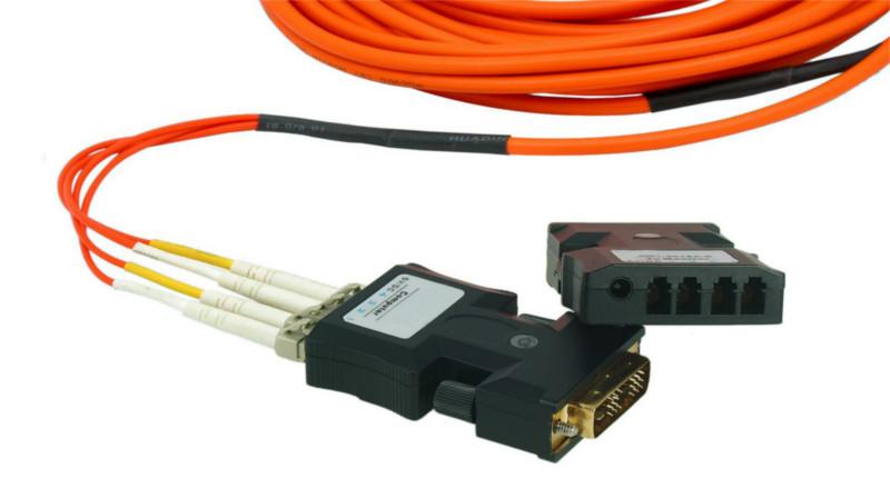 供应深圳埃普尔迅4芯光端机 四芯DVI光纤传输器