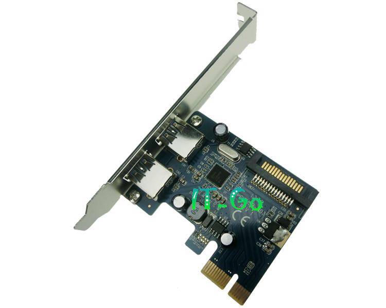 供应USB3.0扩展卡 pcie扩展2口usb3.0 NEC芯片
