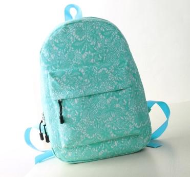 供应蕾丝双肩包学院风休闲旅行背包书包可定制颜色大小等