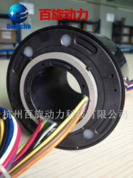 杭州市6路过孔式滑环厂家供应6路过孔式滑环。孔径50mm,，10A/15A旋转接头，集电环，导电滑环