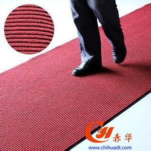 供应双条纹复合PVC地垫地毯，门口地垫 走廊地毯
