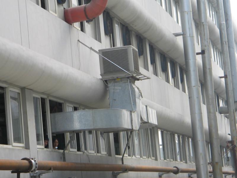 供应深圳龙岗长龙水环保空调风机和水帘的安装