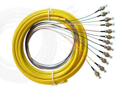 厂家直供12芯束状FC/SC/ST/LC光纤尾纤1.5米束状尾纤单多模电信级光纤插入损耗低1.5米图片