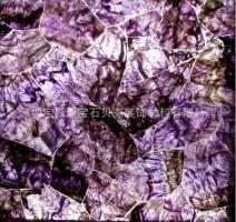 高端石材紫莹水晶装饰板批发