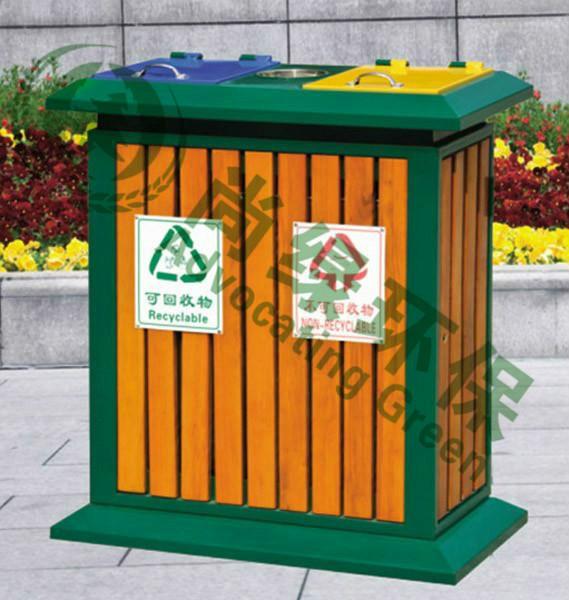 供应长沙钢木垃圾桶，钢木垃圾桶图片，垃圾桶价格