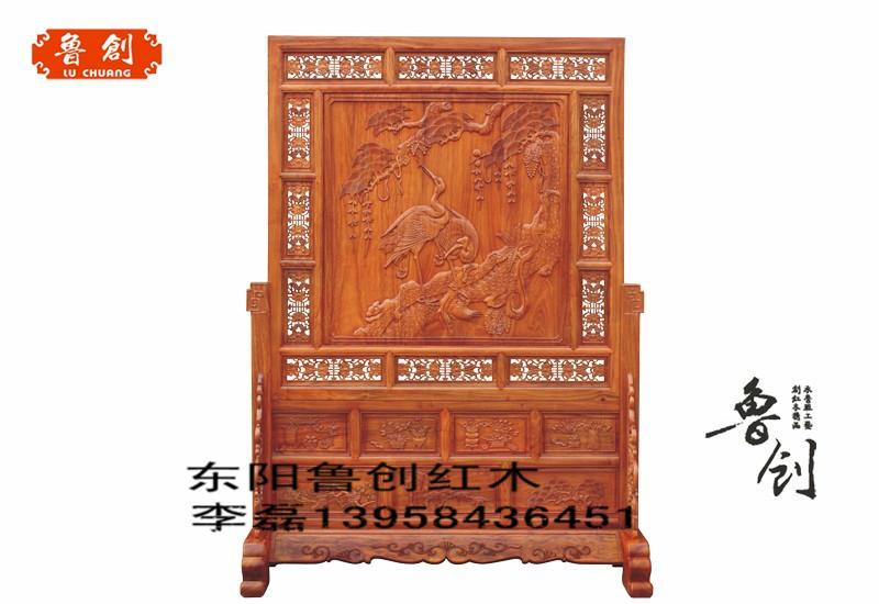东阳鲁创红木家具厂家出售屏风批发