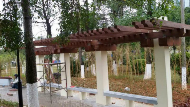 供应用于景观绿化的广西玉林地区承接防腐木工程公司