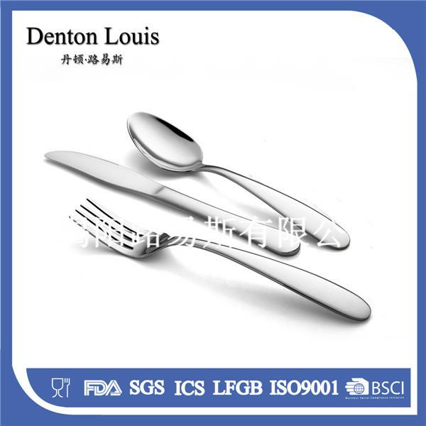 供应路易斯刀叉勺 揭阳餐具厂出口欧洲原单刀叉勺 西餐专用便携式餐具