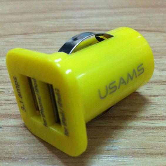供应优胜仕双口车充USAMS3.1ampsIPADIPHONE手机充电器图片
