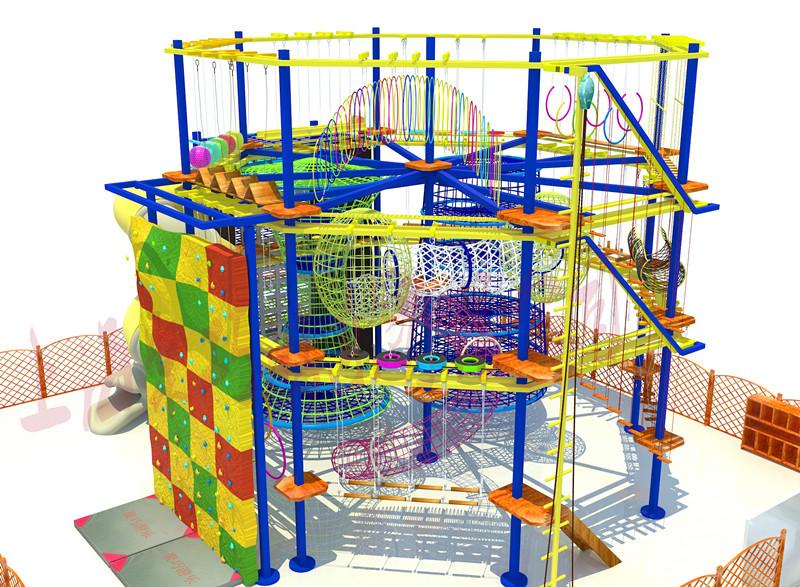 供应2015新款儿童拓展设备/儿童高空绳网探险乐园
